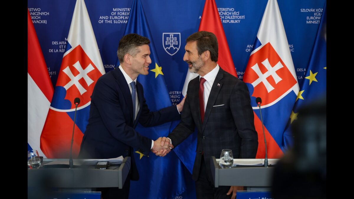 Tlačová konferencia ministrov zahraničných vecí Slovenskej republiky a Holandského kráľovstva