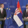 Tlačová konferencia šéfov diplomacií Slovenska a Srbska