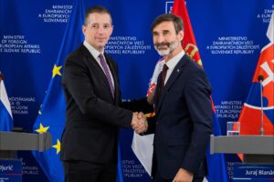 Tlačová konferencia ministrov zahraničných vecí Slovenska a Srbska