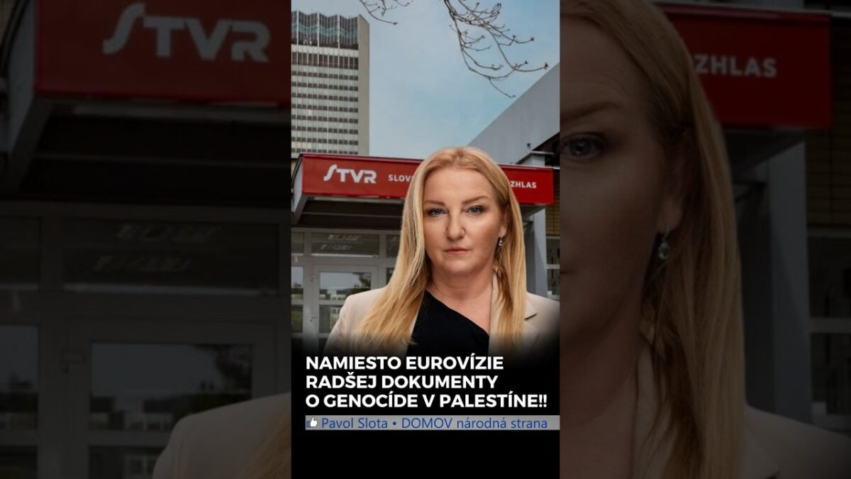 Namiesto EUROVÍZIE radšej dokumenty o genocíde v Palestíne
