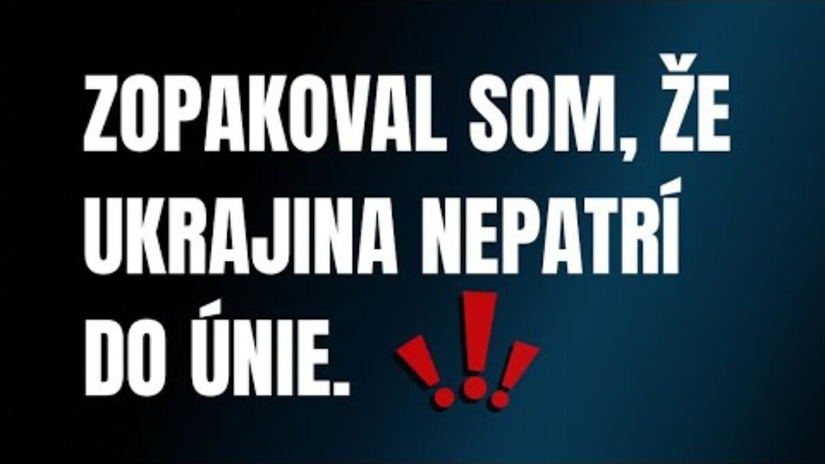 Andrej Danko: ZOPAKOVAL SOM, ŽE UKRAJINA NEPATRÍ DO ÚNIE❗️