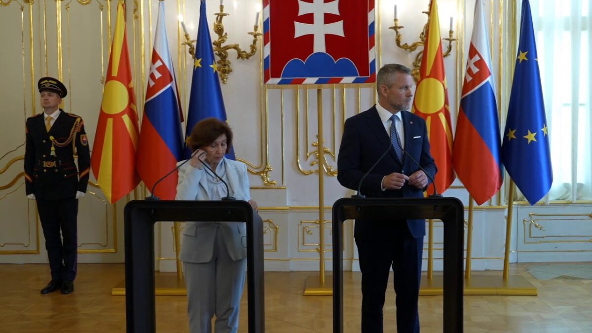 Peter Pellegrini: Spoločná tlačová konferencia s prezidentkou Severného Macedónska