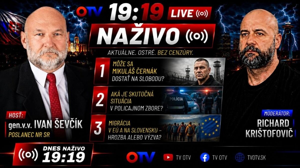 Ivan Ševčík NAŽIVO: Černák na slobode? Polícia v kríze, migrácia a bezpečnosť Slovenska | TVOTV