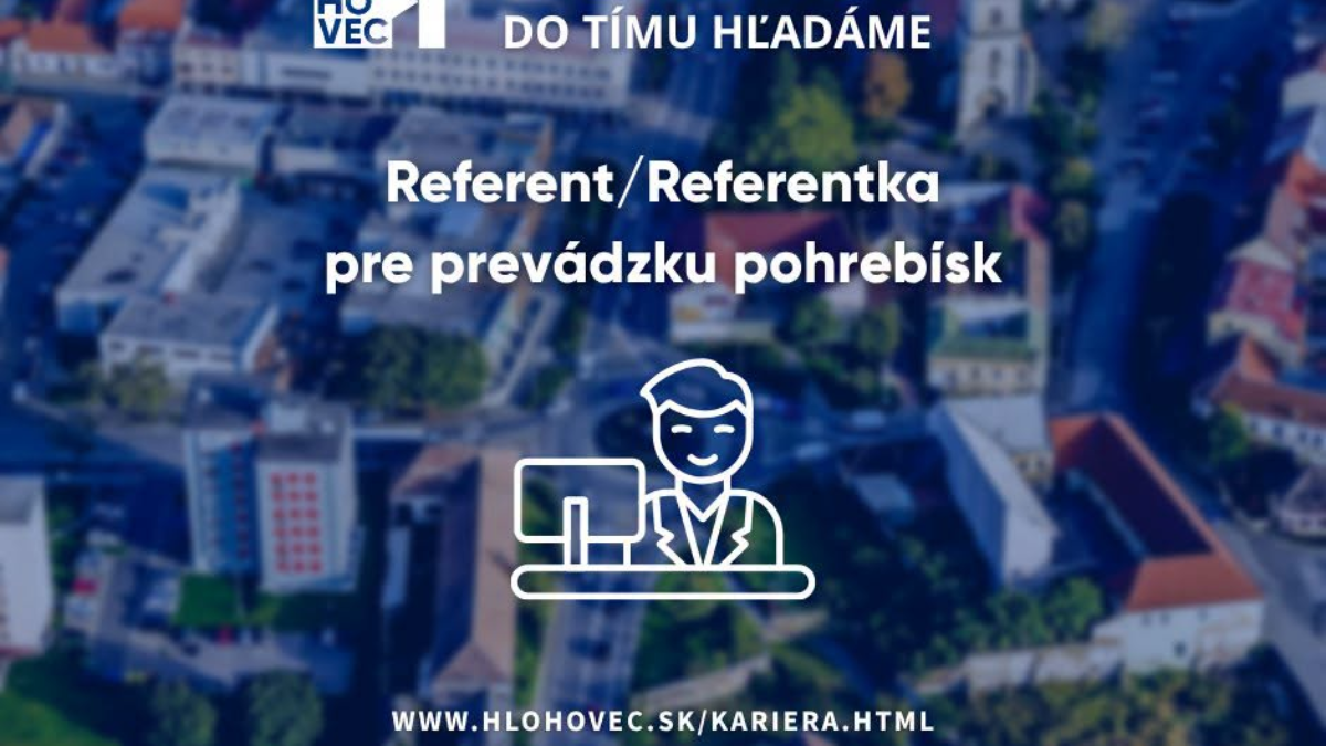 Mesto Hlohovec: VOĽNÉ PRACOVNÉ MIESTO