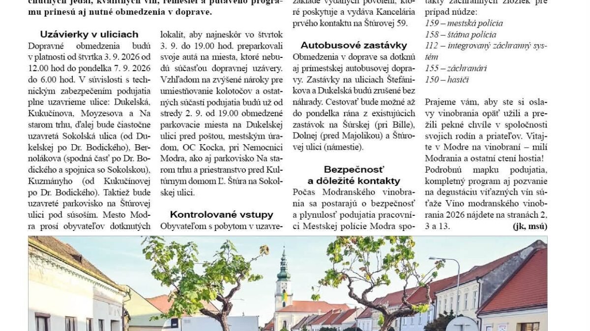Kultúrne centrum Modra: LETNÉ AUGUSTOVÉ ZVESTI