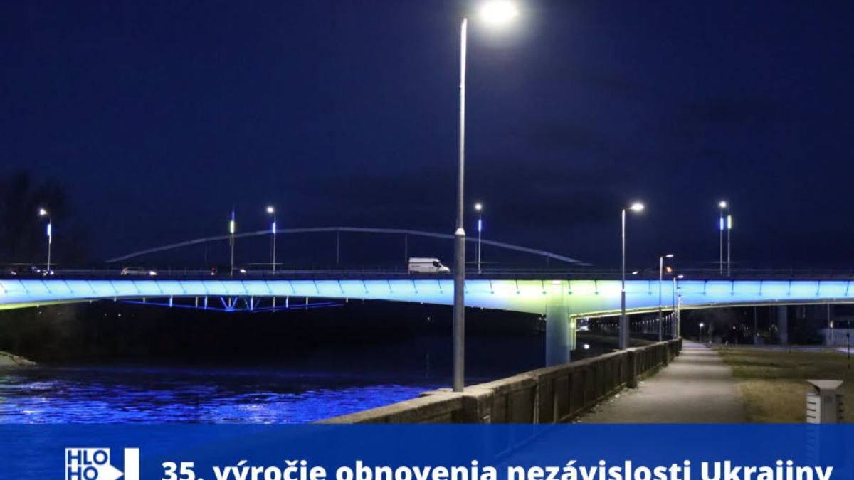 Mesto Hlohovec: Cestný most v Hlohovci sa 24. augusta rozsvieti v žlto-modrých farbách