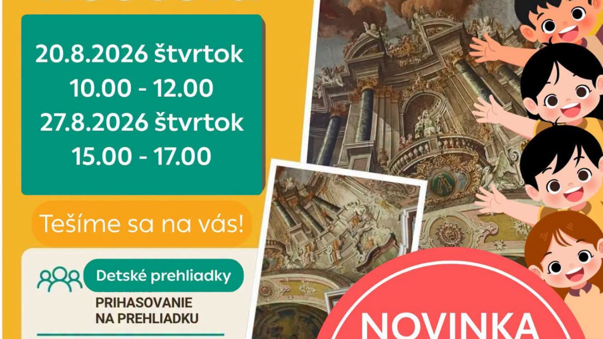 Mesto Prievidza: NOVINKA! DETSKÉ PREHLIADKY PIARISTICKÉHO KOSTOLA