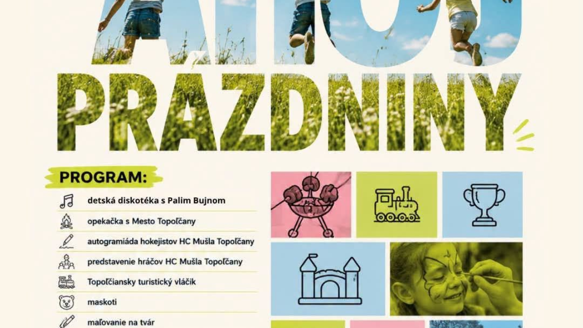 Mesto Topoľčany: Pozývame Vás na rozlúčku s prázdninami na Margarétke!